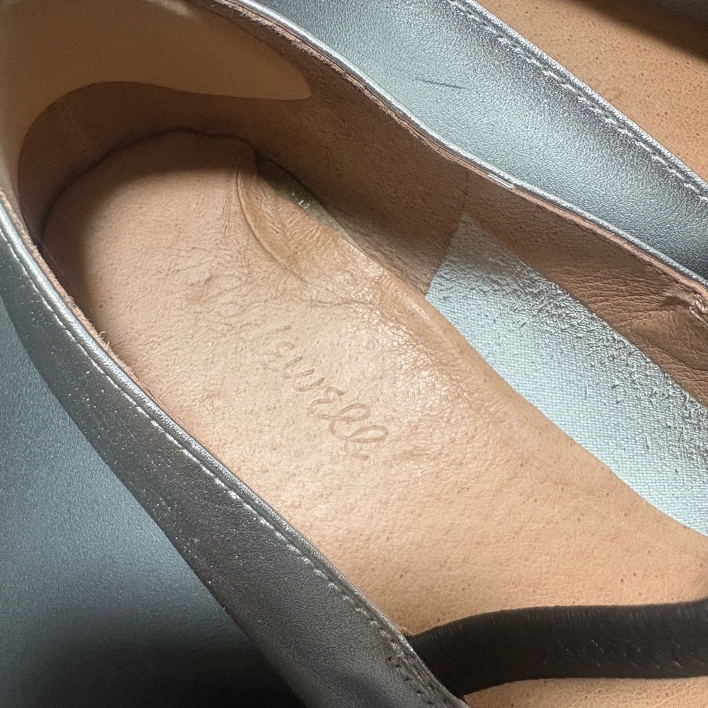 MADEWELL The Greta Silver Mary Jane Flats - Picture 10 of 10